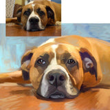Personalized Oil Painting From Photos, handcraft art on Canvas-Show Case KRA101104-48