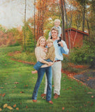 F&S Gift Store Custom portrait-custom family portrait-oil painting-custom oil portrait painting-painting from photo-childrens portrait-personalized ETSY