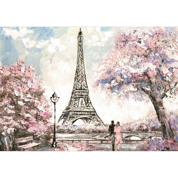 F&S Gift Store Eiffel Tower Backdrop Paris Spring Wedding Backdrop Oil Painting Photography Background Banner Newborn Portrait Photo Studio ,AEC-00017