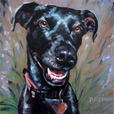 F&S Gift Store Canine Cuties, custom Pet Portrait paintings in Oils by puci, 8x8 inches
