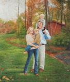 F&S Gift Store 4 Custom Family Portrait. Family Custom Painting. Photo into Painting. Personalized Family gift. Custom children portrait. Made in usa.ETSY