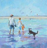 F&S Gift Store Original Custom Family Portrait from your own Photos. Oil Painting on Canvas. Commissioned Art.