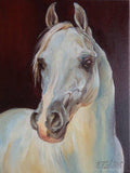 F&S Gift Store Custom HORSE PORTRAIT Large size horse painting Original Oil PAINTING on canvas, Animal Art from photos Equestrian Fine Art Commision
