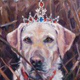 F&S Gift Store ModernMillie, dog painting custom pet portrait Oil Painting by puci, 10x10"