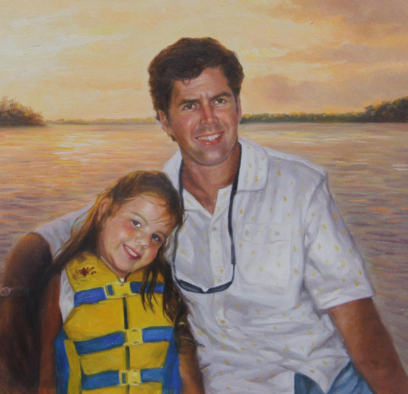Personalized Oil Painting From Photos, handcraft art on Canvas-Show Case IRS100752-24