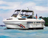 F&S Gift Store Boat Yacht Painting Portrait Custom Fine Art Oil Painting from Photo Ultimate Gift Idea 20x24