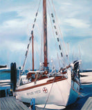 F&S Gift Store Boat Yacht Painting Portrait Custom Fine Art Oil Painting from Photo Ultimate Gift Idea 20x24
