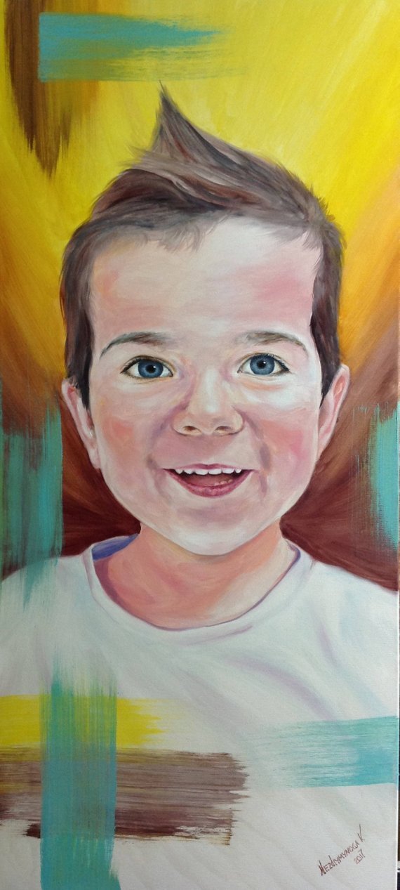 Personalized Oil Painting From Photos, handcraft art on Canvas-Show Case TSH100997-24