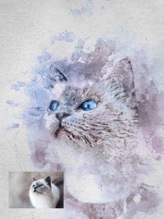 Personalized Oil Painting From Photos, handcraft art on Canvas-Show Case PBA101055-24