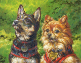 F&S Gift Store Custom dog portrait oil painting, pet portrait original painting, oil on canvas, pet lover gift, custom painting, oil portrait personalized