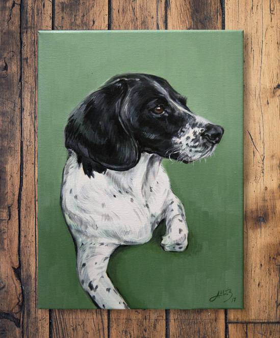 F&S Gift Store Custom Pet Portrait - Dog Portrait - Dog & Cat Oil Painting - Pet Gift - Dog Lovers Gift - Pet Loss Gift - Pet Owners Gift - Dog Memorial
