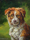 F&S Gift Store Custom dog portrait oil painting, pet portrait original painting, oil on canvas, pet lover gift, custom painting, oil portrait personalized