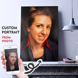 F&S Gift Store Custom lady portrait Individual portrait Mothers day portrait Drawing from photo Custom oil portrait Custom girl portrait Portrait of couple