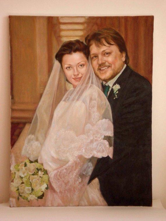 F&S Gift Store Custom Realistic Portrait Oil Painting. Custom Oil Painting. Custom Portrait Painting. Commission art. Photo to Painting. Custom Art.