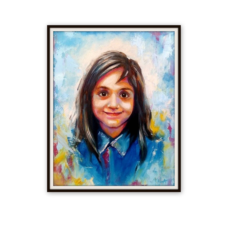Personalized Oil Painting From Photos, handcraft art on Canvas-Show Case EPA100907-24