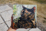 F&S Gift Store Cats! Custom cat portrait cat oil painting by puci, 10x10"