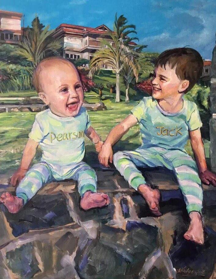 Personalized Oil Painting From Photos, handcraft art on Canvas-Show Case OTI100998-36