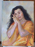 F&S Gift Store Unique portrait, custom oil painting to order, psychological museum quality painting, 40 x 50 cm, like Russian Saint-Petersburg Academy 1800