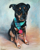F&S Gift Store Dog portrait, Oil painting, Custom pet portrait, original, animal portrait ,pet lover painting, handmade, dog painting, oil on canvas, doggy