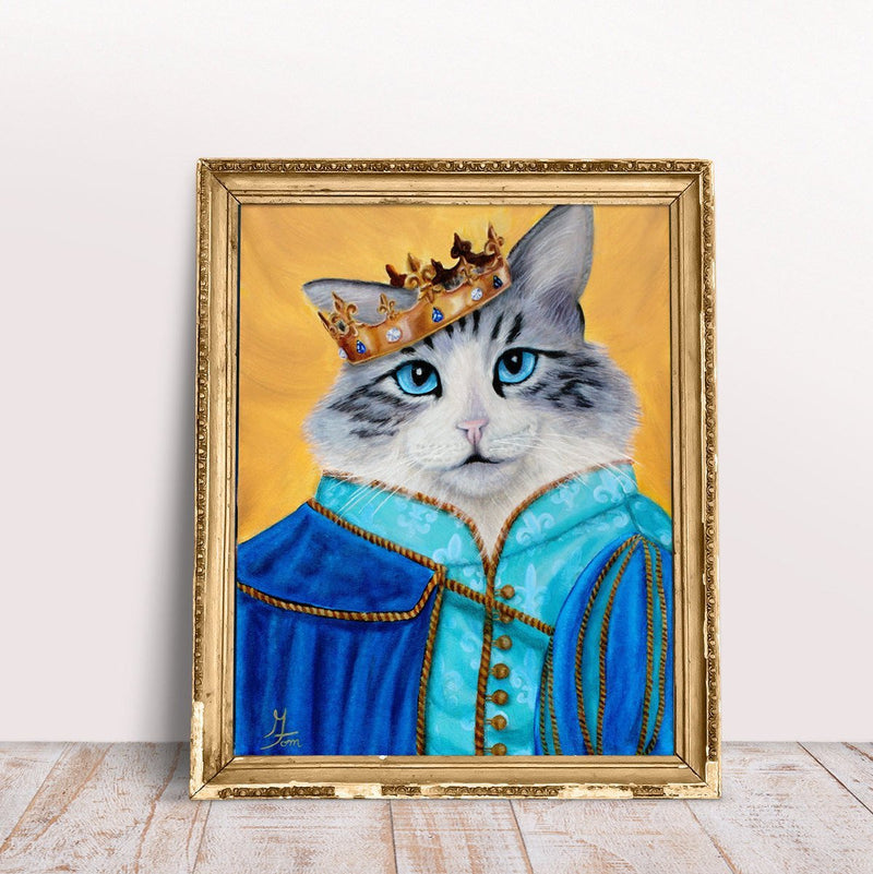 F&S Gift Store Cat Portrait Custom, Custom Pet Portrait, Pet Portrait Custom, Cat Decor, Cat Lover Gift, Cat Wall Art, Cat Painting, Cat Art, Pet Portrait