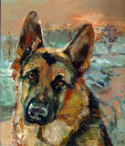 F&S Gift Store Custom Dog Portrait, Pet Portrait, Oil Painting, Animal Painting, Original Art, 8x8 or 8x10