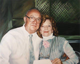 F&S Gift Store Gifts for Parents Wedding Anniversary Personalized Oil Painting from Photo Custom Portrait