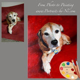 Personalized Oil Painting From Photos, handcraft art on Canvas-Show Case BIR102343-48