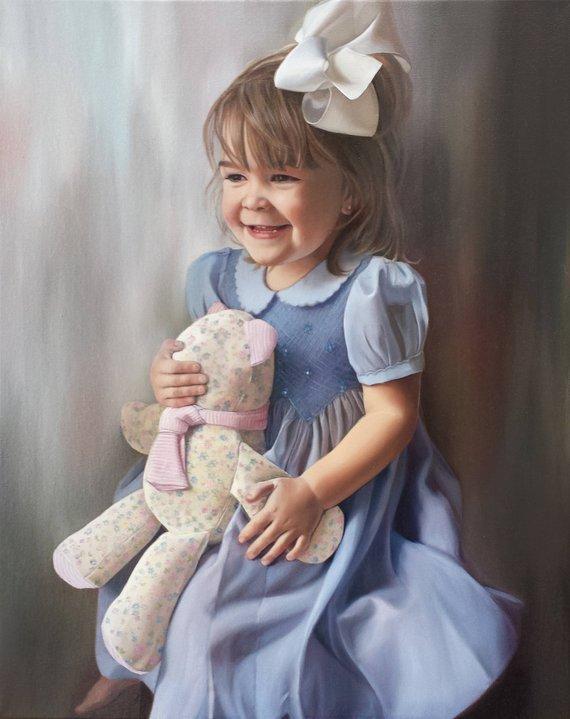 Personalized Oil Painting From Photos, handcraft art on Canvas-Show Case JEL101292-24