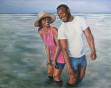 F&S Gift Store Custom Oil Portrait Painting, two subject