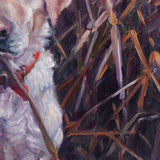 F&S Gift Store ModernMillie, dog painting custom pet portrait Oil Painting by puci, 10x10"