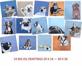 Personalized Oil Painting From Photos, handcraft art on Canvas-Show Case ELG100330-24