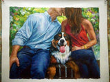 Personalized Oil Painting From Photos, handcraft art on Canvas-Show Case CEN101852-12