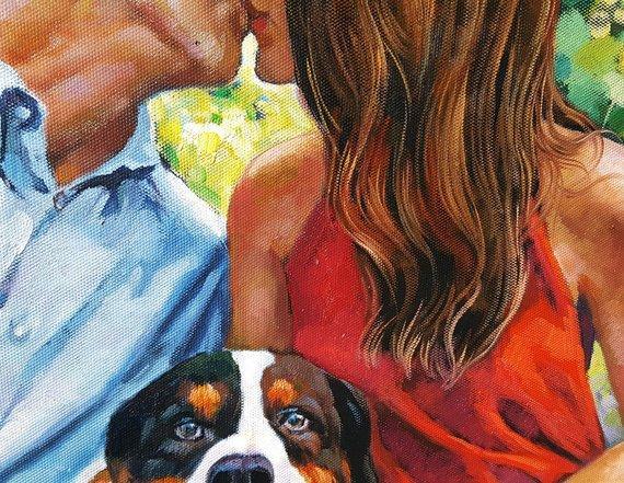 Personalized Oil Painting From Photos, handcraft art on Canvas-Show Case CEN101852-12