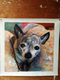 F&S Gift Store photo into oil painting , custom dog oil Painting , dog portrait , pet portrait , Dog Painting Portrait Commission , Personalized Pet Art