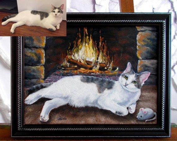 Personalized Oil Painting From Photos, handcraft art on Canvas-Show Case MDC101219-20