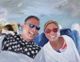 F&S Gift Store Custom Family Portrait on Canvas from Photo - Family Painting - Family Picture- Hand Painted with Oil Paints - Ultimate Gift