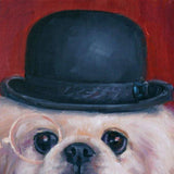 F&S Gift Store Professor Pooch, dog painting in costume, custom pet portrait oil paintings by puci, 10x10"