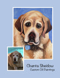 F&S Gift Store Custom Pet Paintings, Custom Pet Portraits, Custom Pet Oil Painting on Canvas, Custom Pet Memorial Gift, Pet Loss Gift,Pet Sympathy Gift