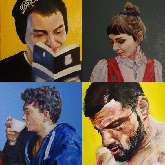 Personalized Oil Painting From Photos, handcraft art on Canvas-Show Case FDK102176-12