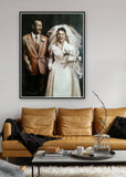 F&S Gift Store Portrait Oil Painting - Double Custom Portrait - Wedding, Family, Child Portraits - Modern Wall Art Gift Idea