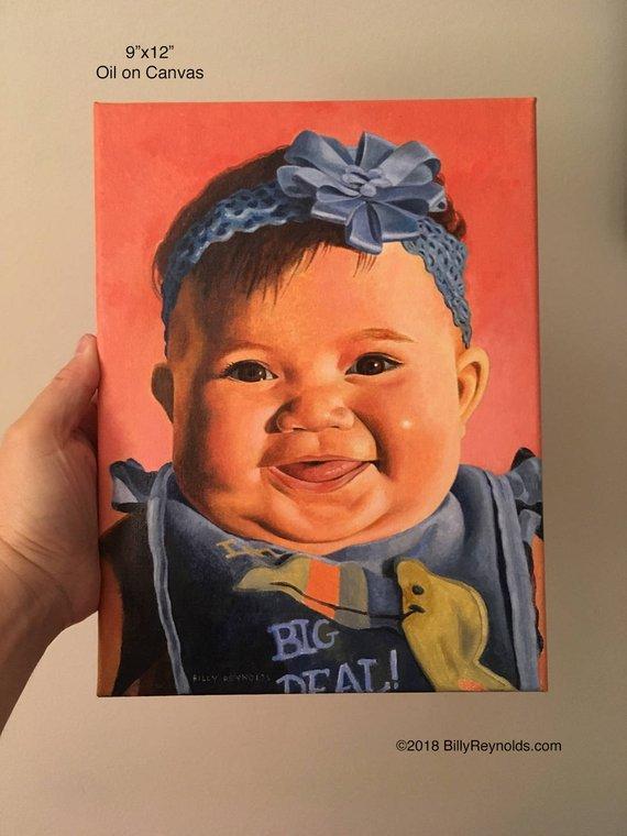 Personalized Oil Painting From Photos, handcraft art on Canvas-Show Case HAR100870-24
