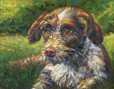 F&S Gift Store Custom dog portrait oil painting, pet portrait original painting, oil on canvas, pet lover gift, custom painting, oil portrait personalized