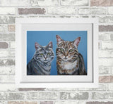 F&S Gift Store Pet Portraits from Photo - Double Portrait Option - Portrait Commission - Custom Art -Original Oil Painting - Dog & Cat Painting - Pet Gifts