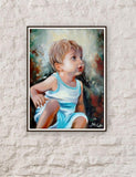F&S Gift Store Portrait Oil Canvas Painting - Custom Child / Family / Wedding Portrait - Portrait from photo Original Painting