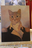F&S Gift Store Cat portrait, Custom pet portrait, Commissioned art, Gift for a cat lover, Pet paintings, Gift for woman, Portrait from a photo
