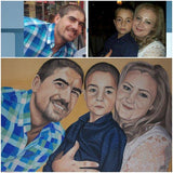 F&S Gift Store Custom Portrait Painting Kids Painting from photo Wedding gift Personalized portrait Personalized gift Custom Family portrait