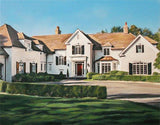 F&S Gift Store Home Portrait From Photo Custom Home Painting PERSONALIZED Fine Art Hand Painted With Oil Paints
