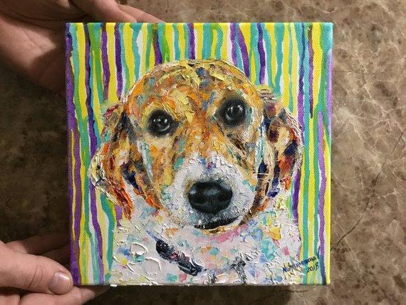 Personalized Oil Painting From Photos, handcraft art on Canvas-Show Case KER101692-48