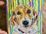 F&S Gift Store Dog painting customized Pet oil portrait from photo Dog portrait to order Animal painting Painting gift for mom Your dog painting on canvas