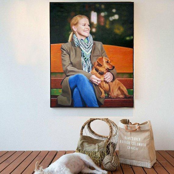 Personalized Oil Painting From Photos, handcraft art on Canvas-Show Case OKL101244-24